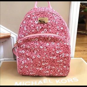 Michael Kors flower large backpack